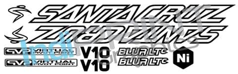 Santacruz V10, Blur, Bullit or Driver 8 Graphic set