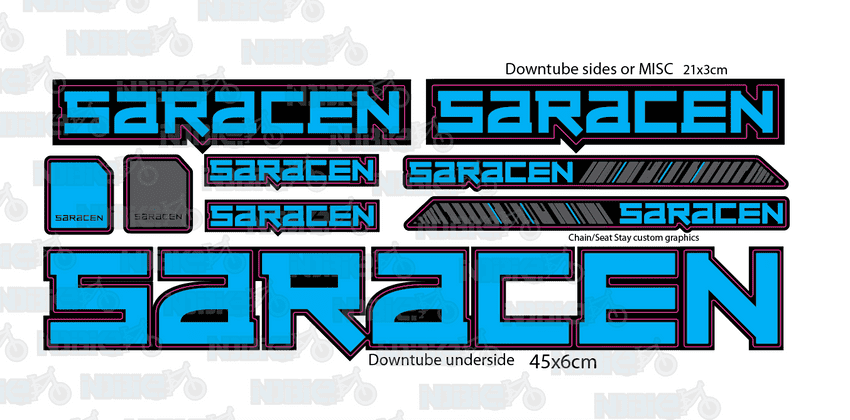 Saracen Custom Generic Frame Graphics