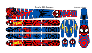 Spiderman Pattern Bike Tattoo Kit