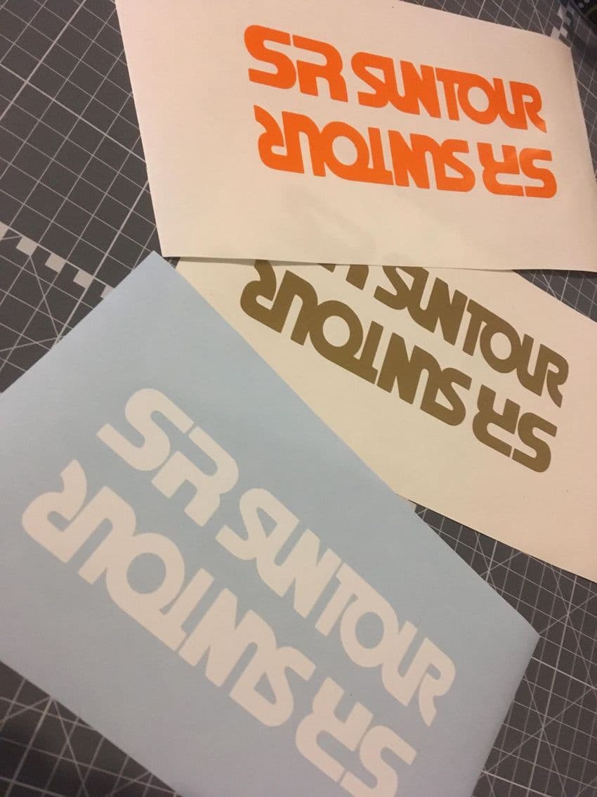 SR Suntour Basic Fork Decals