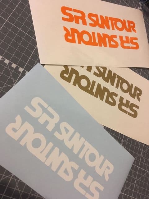 SR Suntour Basic Fork Decals