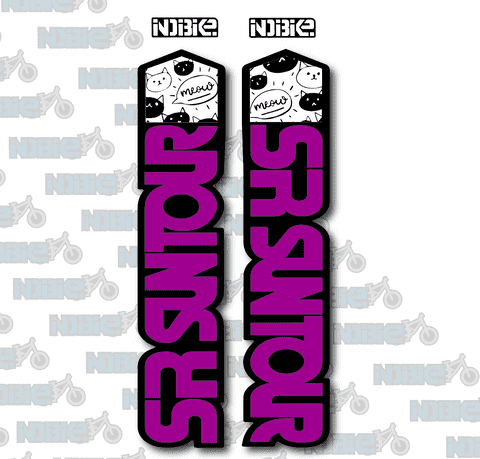 SR Suntour Cat Pattern Universal Fit Graphics