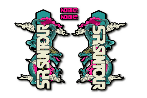 SR Suntour Oriental Dragon Universal Fit Graphics