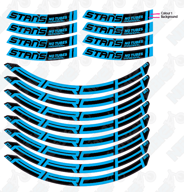 Stans Arch Ex MK3 rim decals