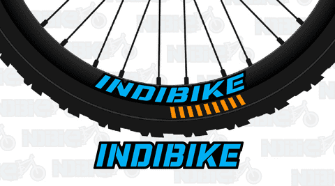 Stencil Bold Text Custom Rim Graphics/Stickers