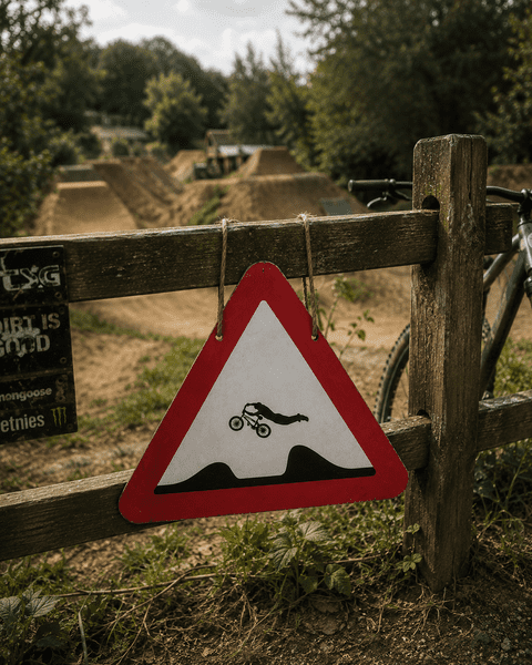 Superman Gap Jump Rider Sign