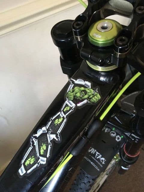 The Hulk Top Tube Graphic