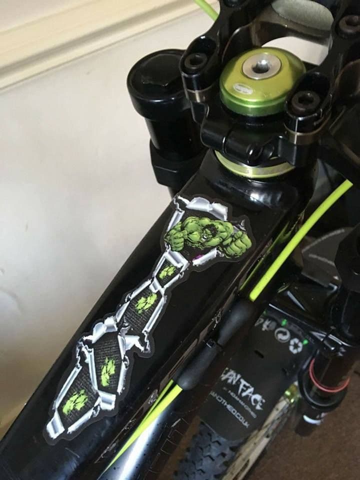 The Hulk Top Tube Graphic