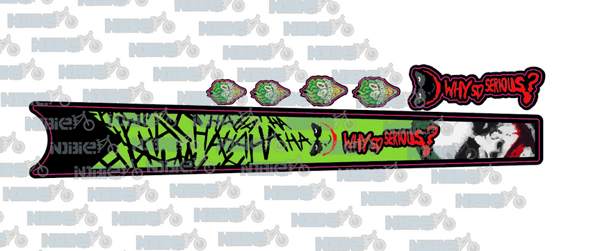 The Joker Why So Serious Top Tube Graphic