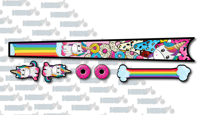 Unicorn & Candy Top Tube Graphic