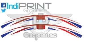 Union Jack Rim Decals 26"