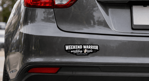 Weekend Warrior Weekday Cripple Bumper Sticker