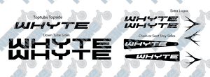 Whyte Basic Decal Kit