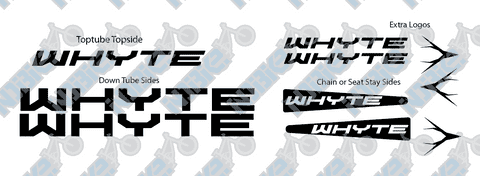 Whyte Basic Decal Kit