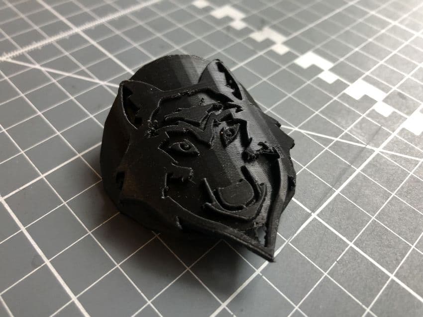 Wolf Face Head Tube Badge