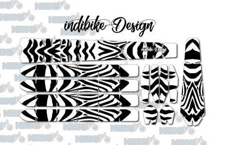 Zebra Tiger Print BikTat Kit