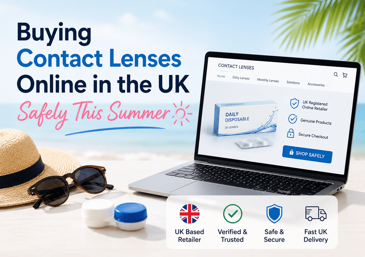 Buying Contact Lenses Online in the UK Safely This Summer