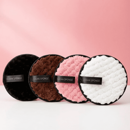 4x Super Soft Gentle Makeup Cleansing & Removing Puffs for Effortless Makeup Removal