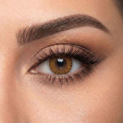 GoodLook Colours Hazel Coloured Yearly Contact Lenses – 3 Tone Effect, Natural Look