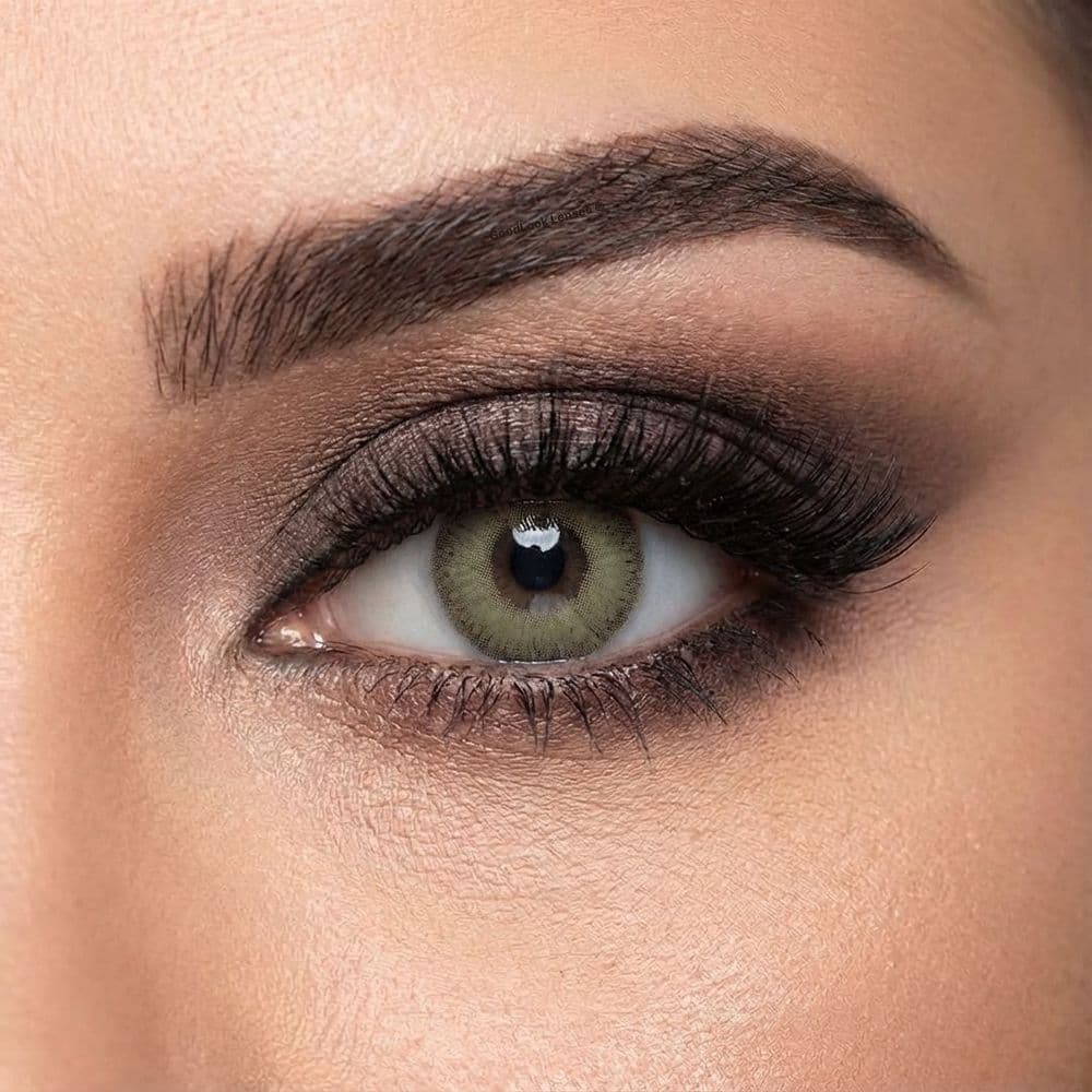 GoodLook Softone Gray Olive Coloured 3 Months Contact Lenses – Limbal Ring, Soft Glam Look