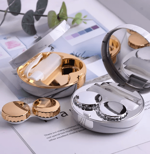 Marble Contact Lens Case with inserter tool