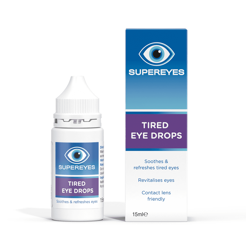 Supereyes Tired Eye Moisturising  Eye Drops 15ml - Hydrating & Refreshing