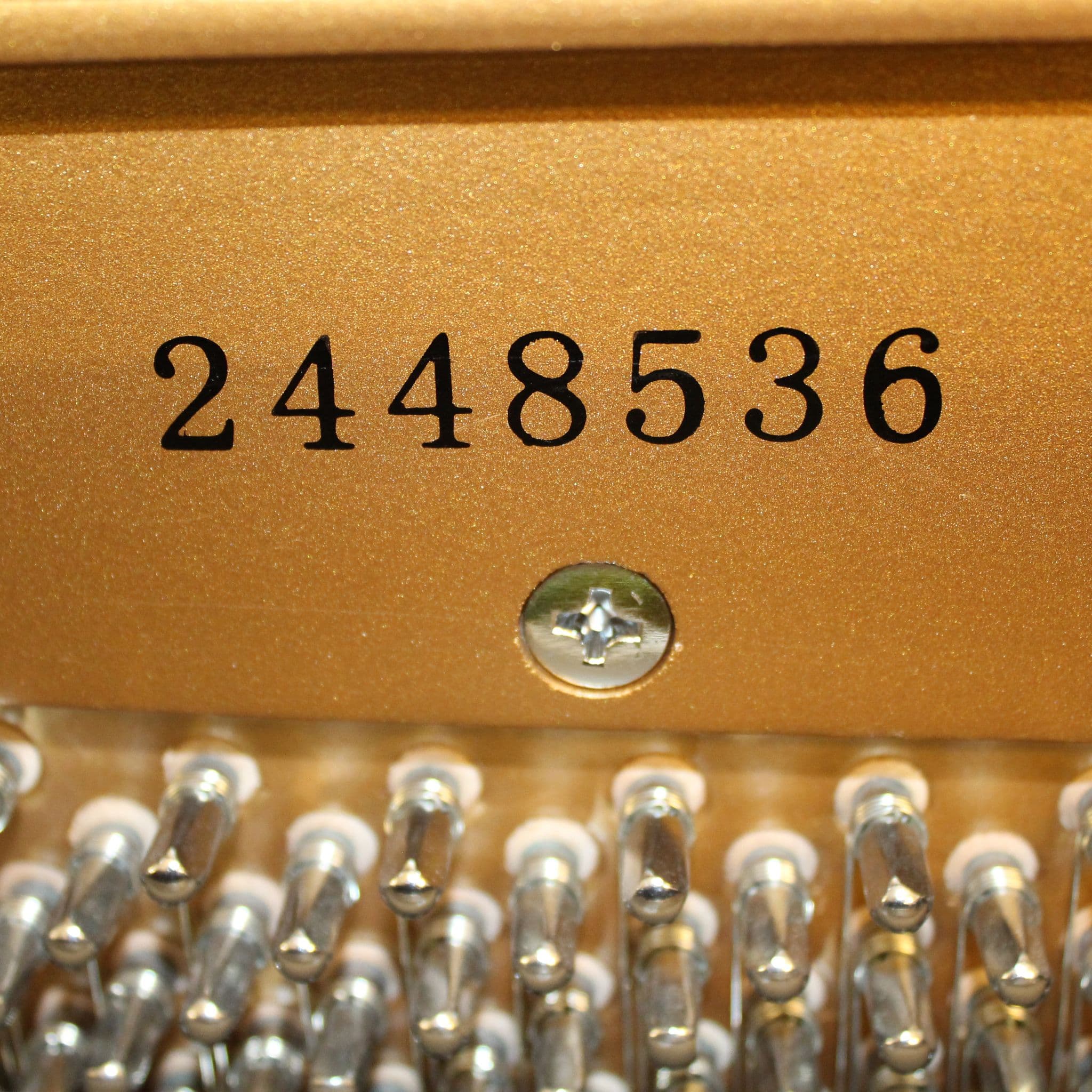 Hints to find the serial number on an upright piano