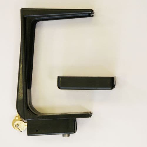 "Hands Off" Fall Lock for pianos black new