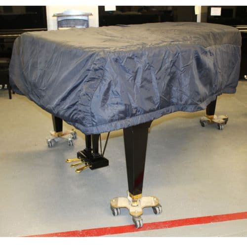 Blue quilted piano cover for 225cm grand C594