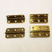 Brass hinges for upright piano music desk