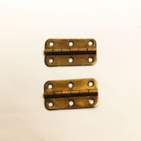 Brass hinges for upright piano music desk