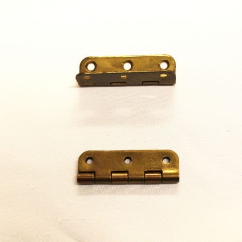 Brass hinges for upright piano music desk