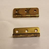 Brass hinges for upright piano music desk