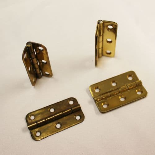 Brass hinges for upright piano music desk