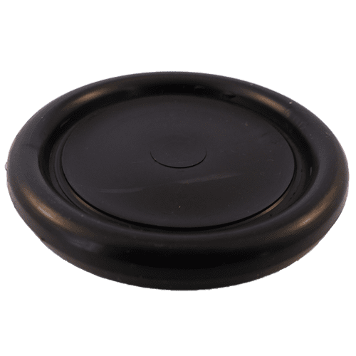 Castor Cups Black Plastic 6.8cm