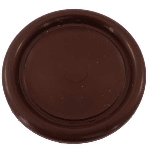 Castor Cups Brown Plastic 6.8cm