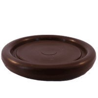 Castor Cups Brown Plastic 6.8cm - set of 3 or 4