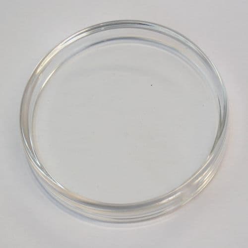 Castor Cups Clear Plastic 8 5cm Large