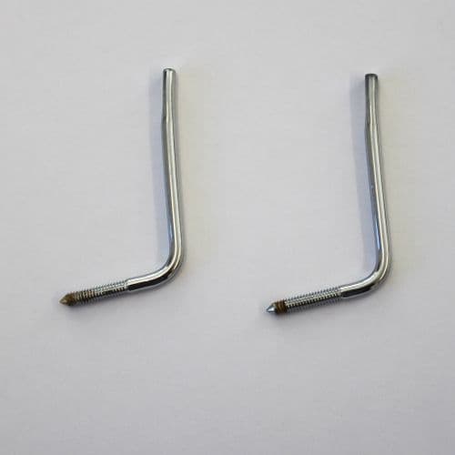 Chrome Desk Hooks / Piano Bookholders