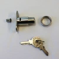 Cylinder barrel lock with two keys