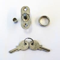 Cylinder barrel lock with two keys