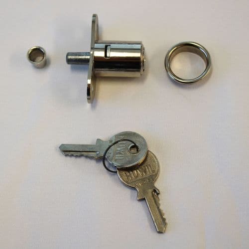 Cylinder barrel lock with two keys