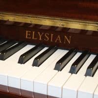 Elysian 108cm Studio Upright Piano Mahogany c1990
