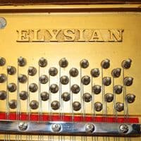 Elysian 108cm Studio Upright Piano Mahogany c1990