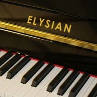 Elysian 109cm (UP109D) Modern Upright Piano Black NEW