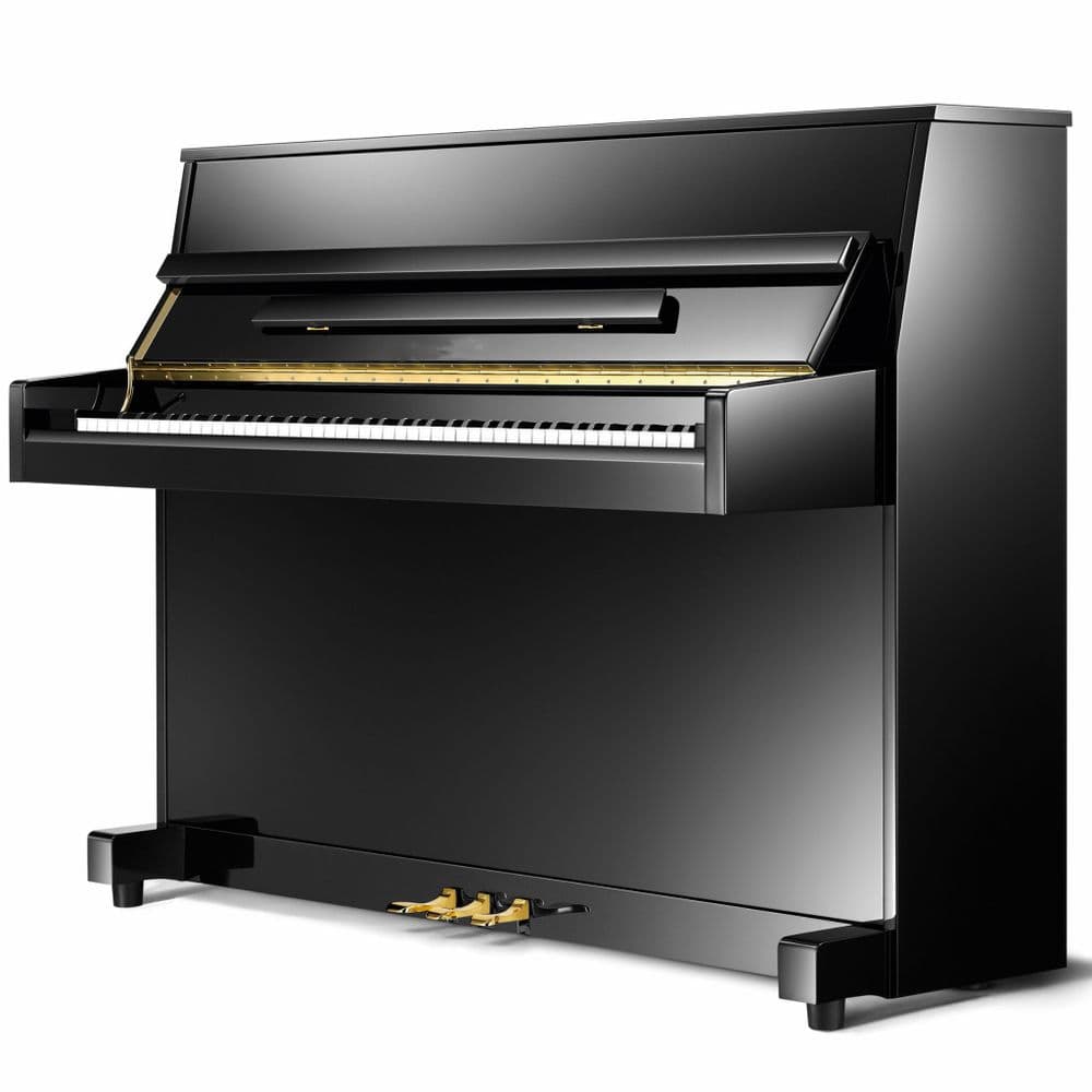 Elysian 109cm (UP109D) Modern Upright Piano Black NEW