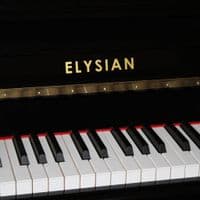 Elysian 111cm (EU110S) Traditional Upright Piano Black New
