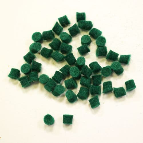 Felt pads for buff stop