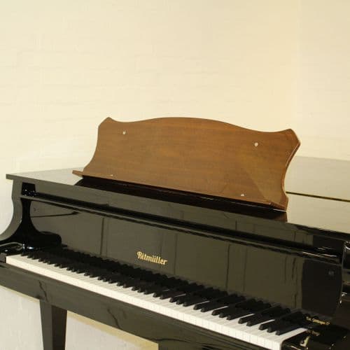 Grand music desk walnut polished