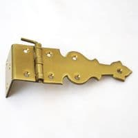 Grand piano cranked lid hinge G738 brass